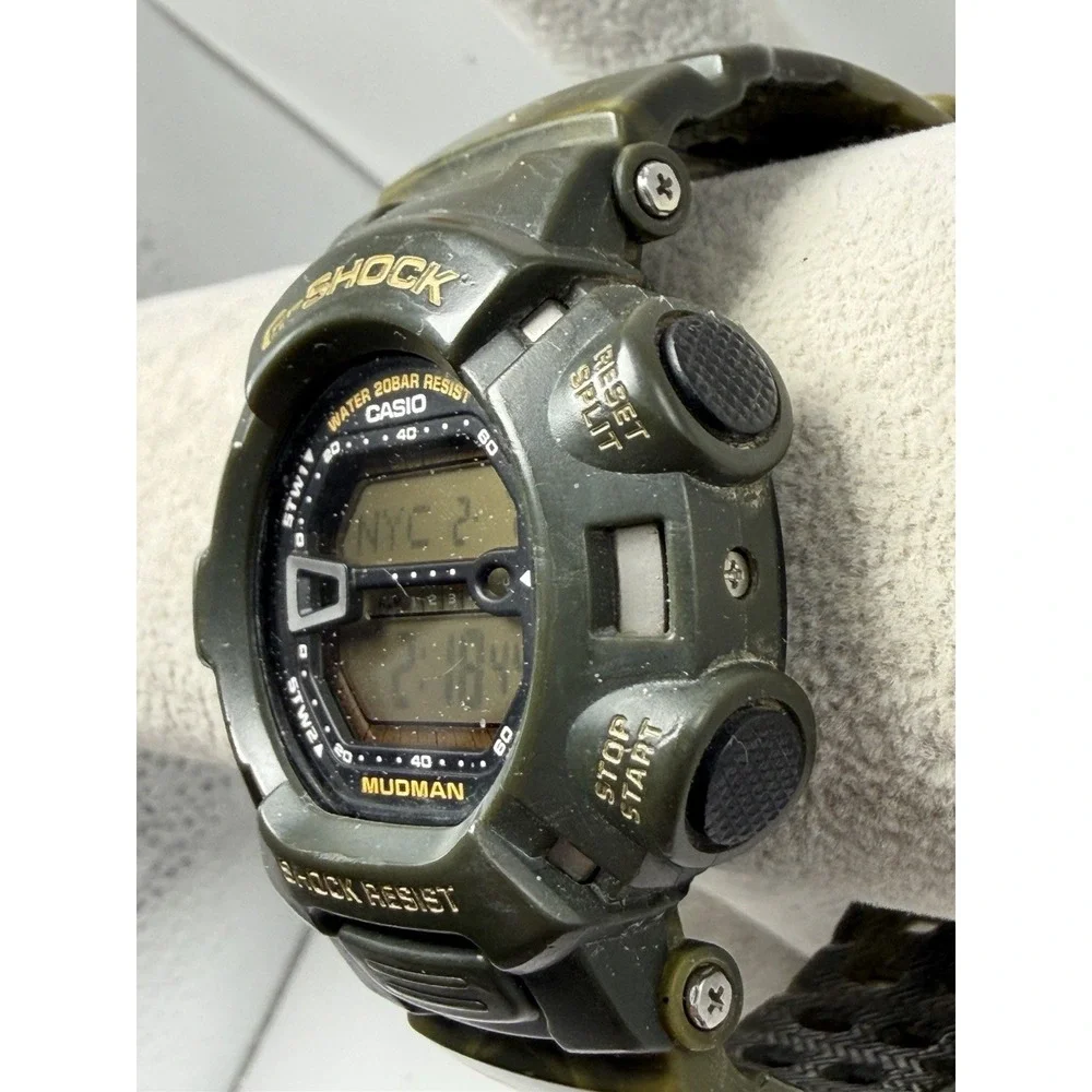 Casio G-9000MC Mudman G-Shock New Battery Camouflage Mens Watch 45MM 9